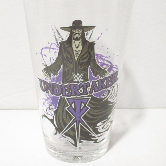 THE UNDERTAKER WWE/WWF Wrestling GLASS 16 oz NEW! - Picture 3 of 7